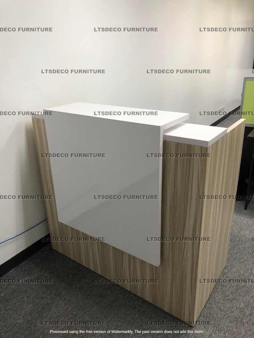 MADE TO ORDER RECEPTION/COUNTER TABLE LAMINATED OFFICE PARTITION ...