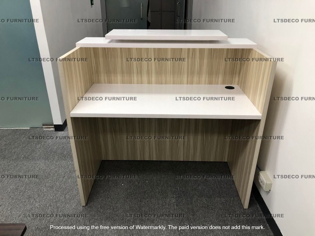 MADE TO ORDER RECEPTION/COUNTER TABLE LAMINATED OFFICE PARTITION ...