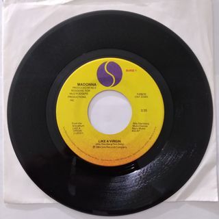 Madonna || Like A Virgin b/w Stay Sire 7-29210 [Pop 7" 45 rpm single]