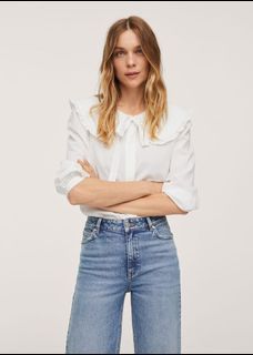 Mango double baby collar shirt