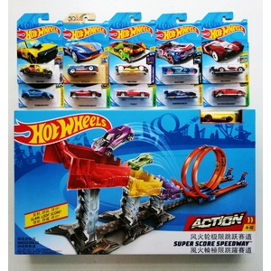 Mattel Hot Wheels Super Score Speedway Double Loop Track Set
