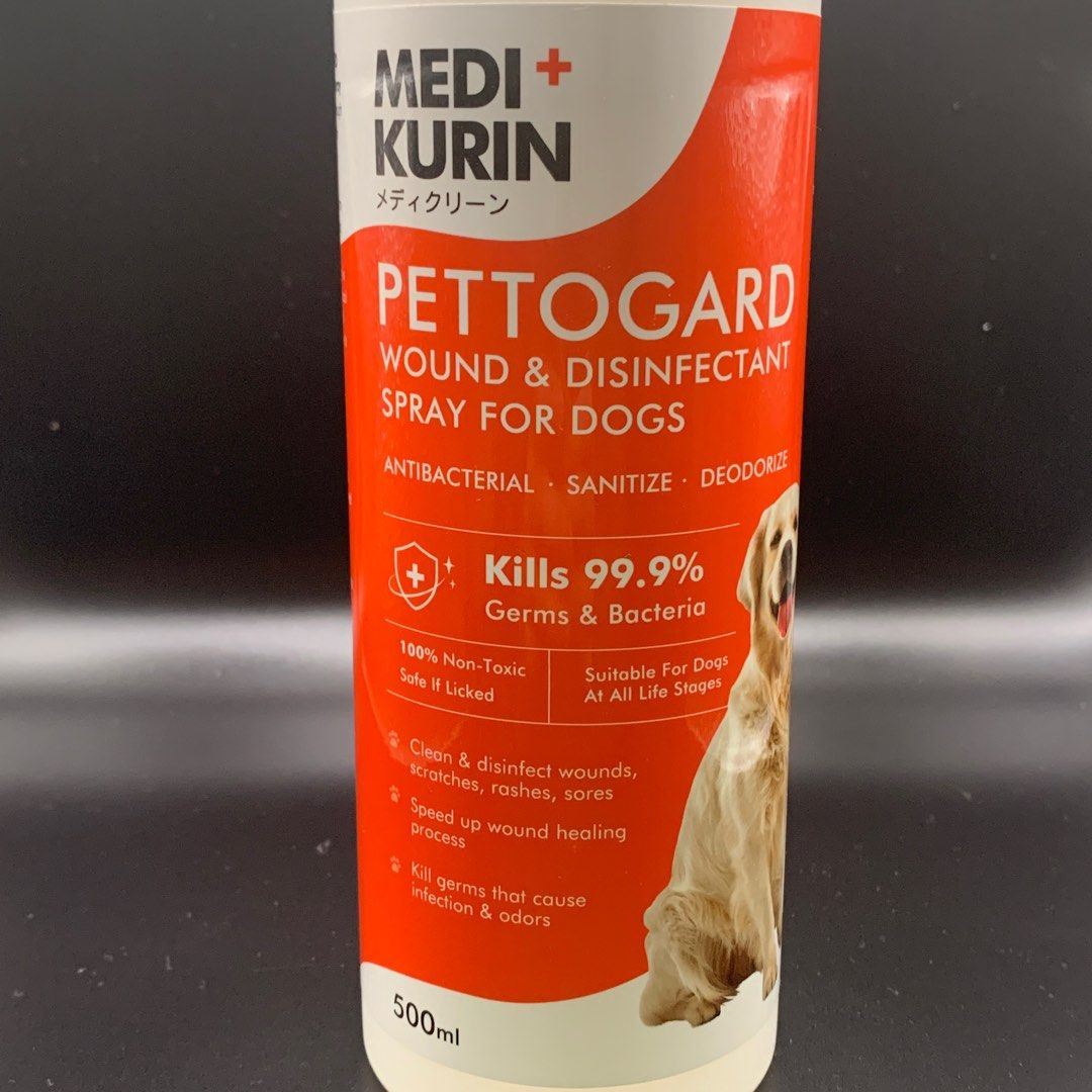 MediKurin Pettoguard 500ml Wound and Disinfectant Spray for Dogs, Pet