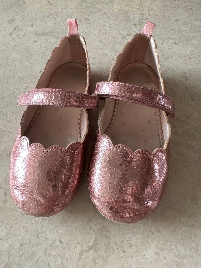 Girls hot sale metallic shoes