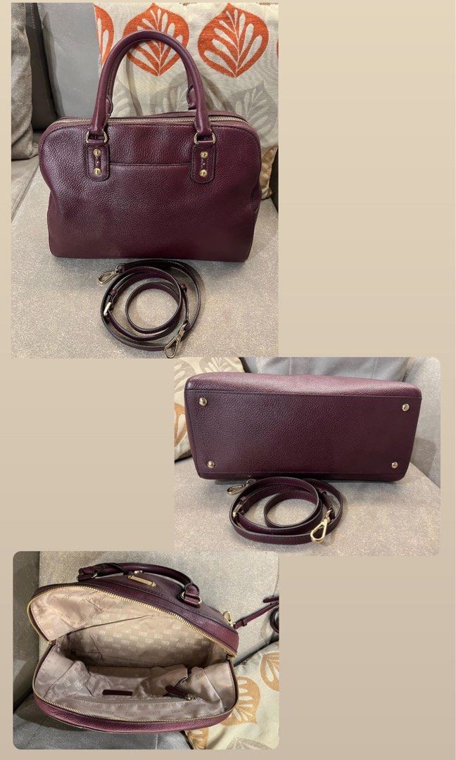 Michael Kors Leather bag (Category: Luxury Bags & Wallets) located in Iloilo. Submitted by mingming13 (Listing ID 1235742772, Image 2). Description: Mk leather bag With long strap.
