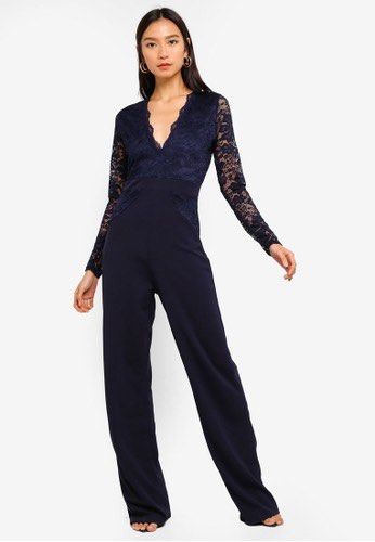 Missguided deals lace jumpsuit