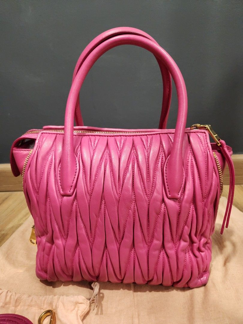 Miu Miu Bag - Hot pink, Luxury, Bags & Wallets on Carousell