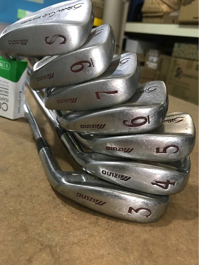 Mizuno silver shop cup iron set