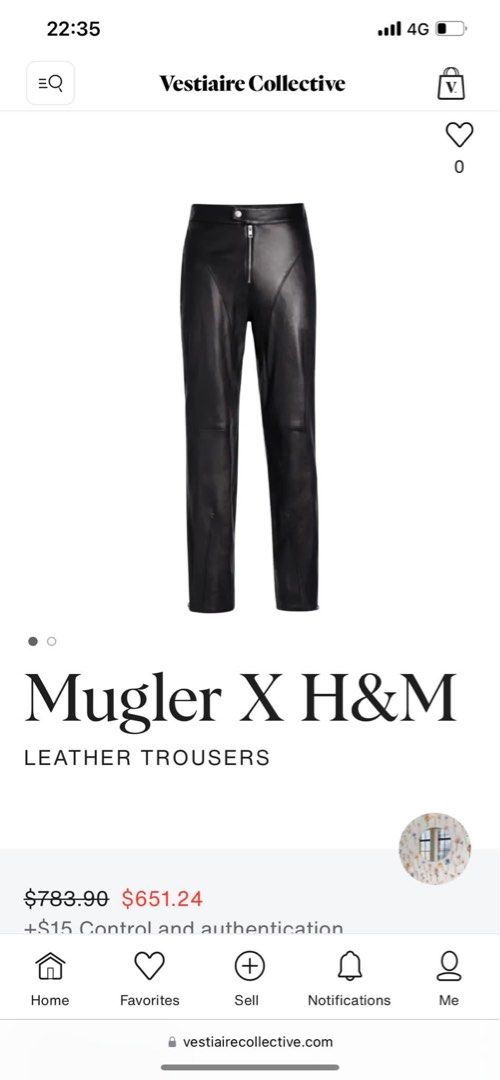 White leather sales pants h&m