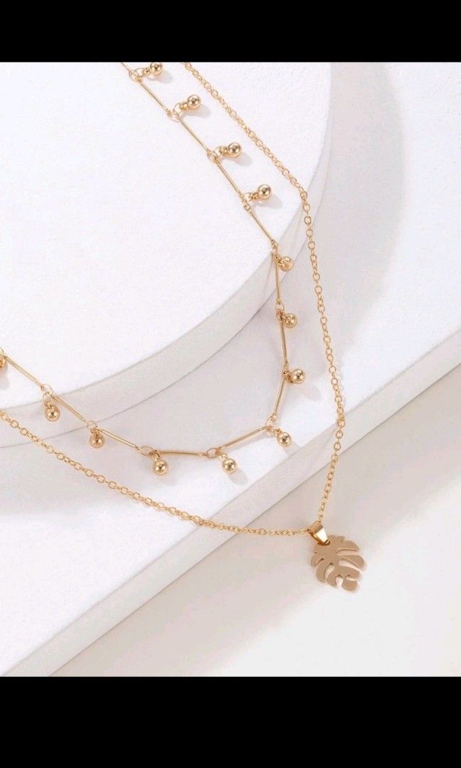 Multi Layer Gold Necklace Women s Fashion Jewelry Organisers