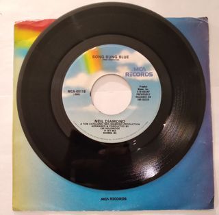 Neil Diamond || Song Sung Blue b/w Gitchy Goomy MCA MCA-60116 [Pop 7" 45 rpm single]