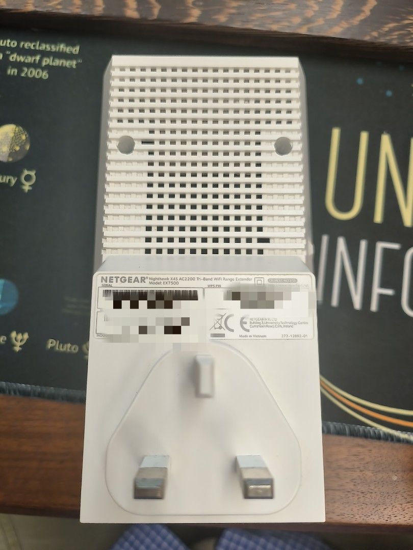 Netgear Nighthawk X4S EX7500 Tri Band Wifi Mesh Range extender, 電腦＆科技