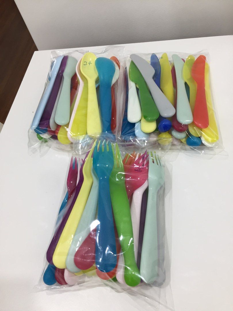 New 75 pieces Ikea kids forks, spoons and knives., Furniture & Home