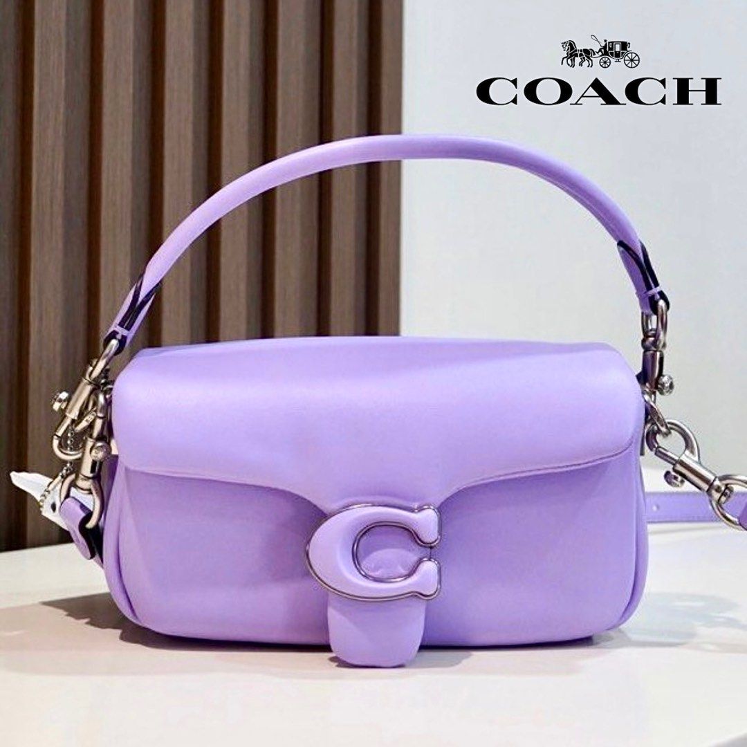 Coach Tabby Pillow 18 Purple, Luxury, Bags & Wallets on Carousell
