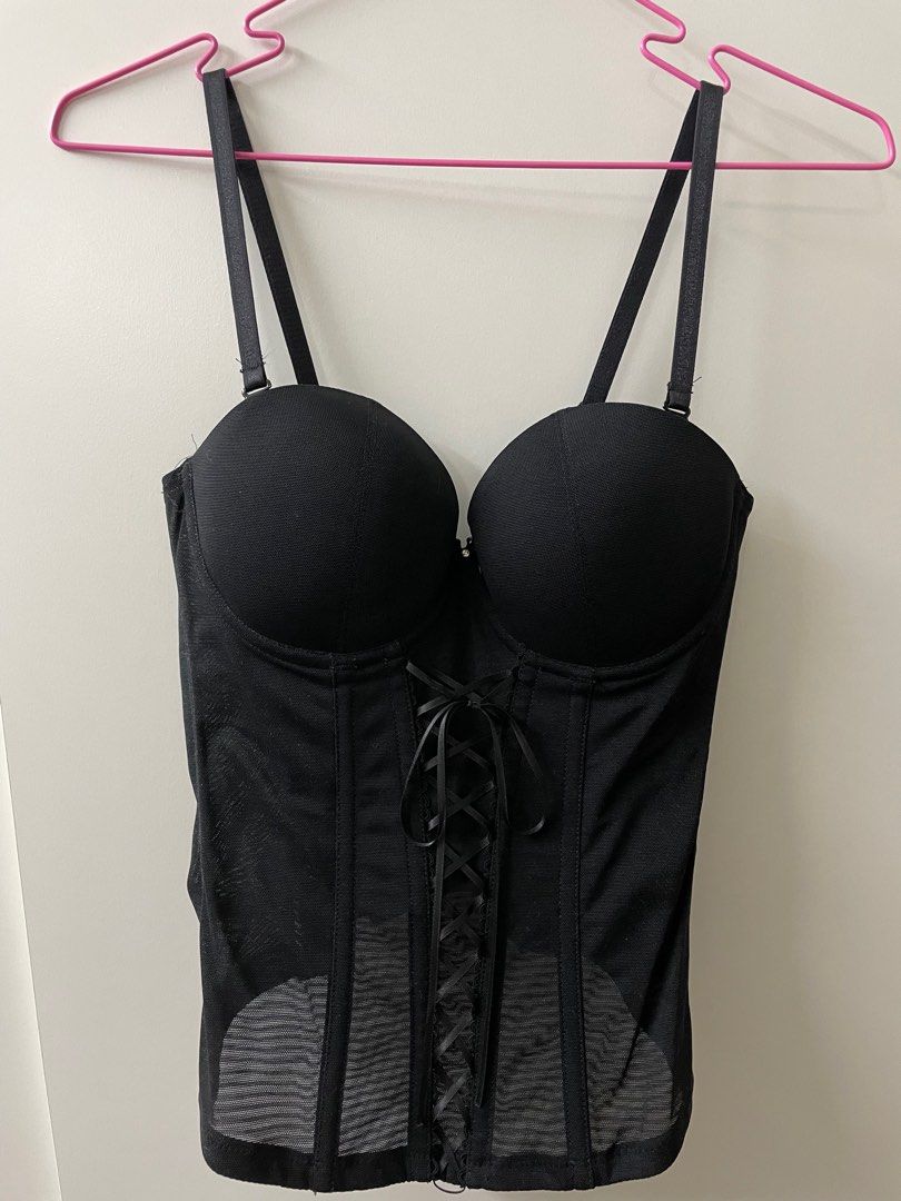 [NEW] XIXILI Black Corset, Women's Fashion, New Undergarments