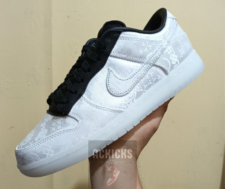 Nike Dunk Low x Clot x Fragment Design White/Black, Men's Fashion