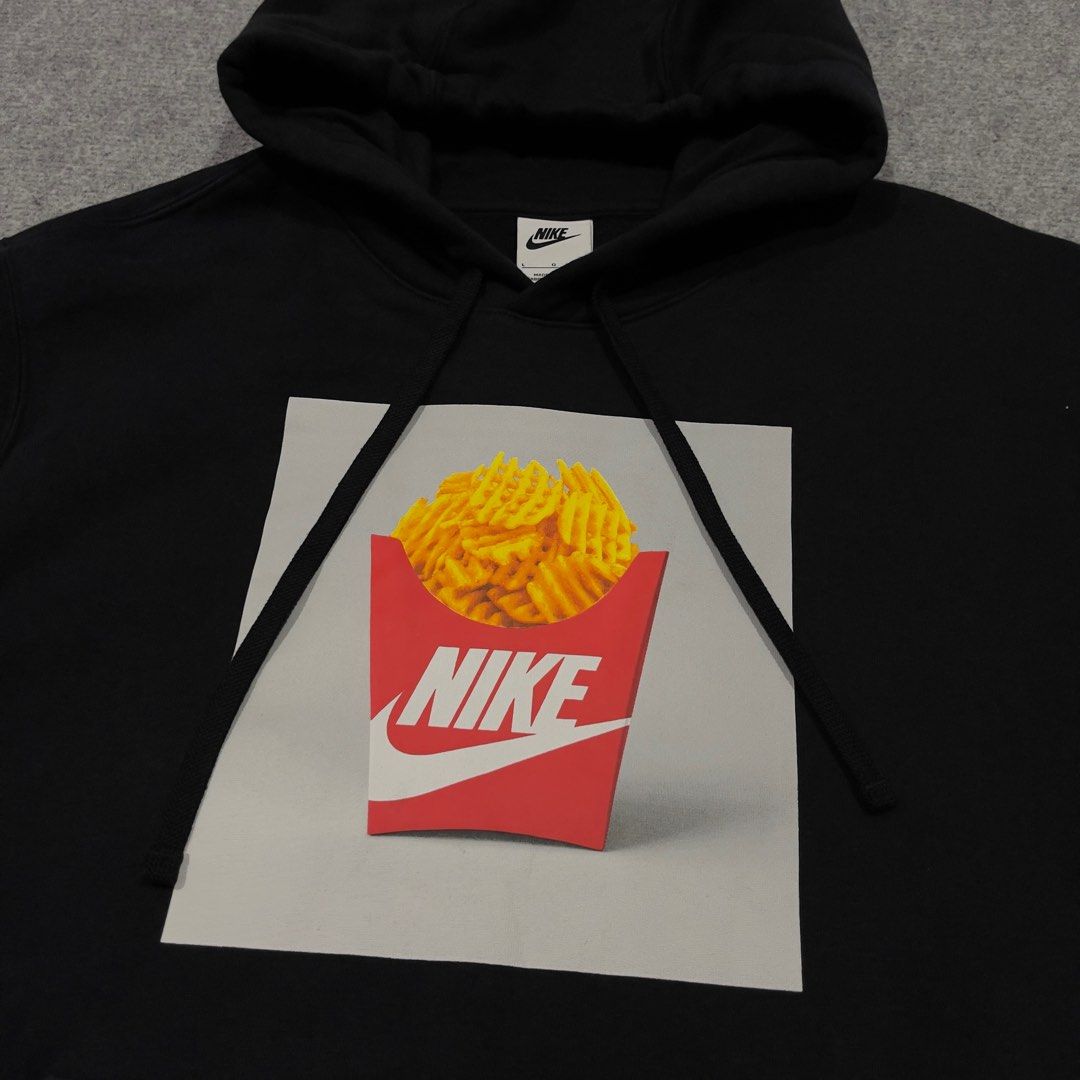 Nike Fries Hoodie, Men's Fashion, Tops u0026 Sets, Hoodies on Carousell