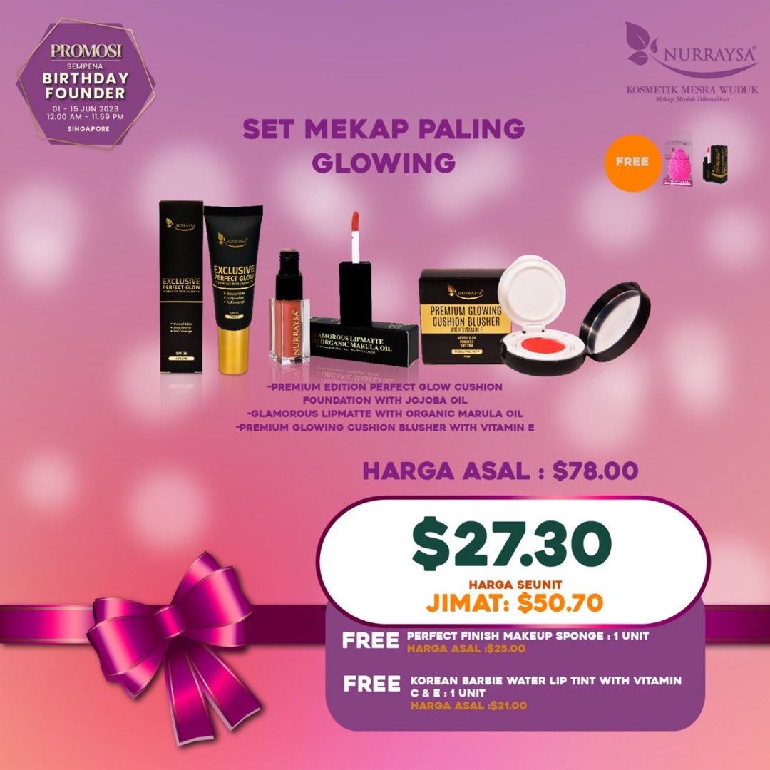 Nurraysa Set Makeup Paling Glowing Beauty And Personal Care Face Makeup On Carousell 0700