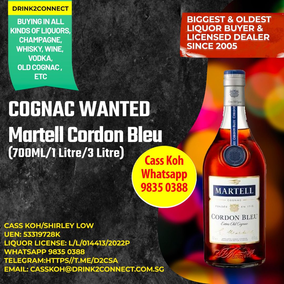 Old Liquor Buyer by Licensed Liquor Dealer Drink2Connect Singapore, Buy Old Liquor,Sell Old