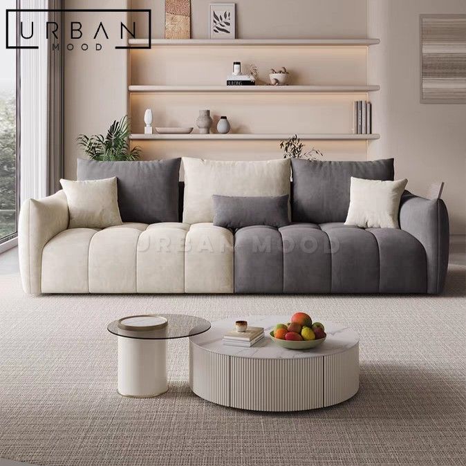 Cat outlet velvet sofa