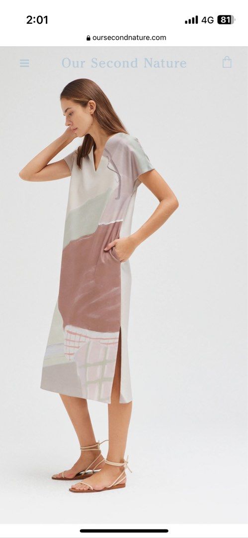 Our second nature Roots and Rhythm Kaftan, Women's Fashion, Dresses & Sets,  Dresses on Carousell