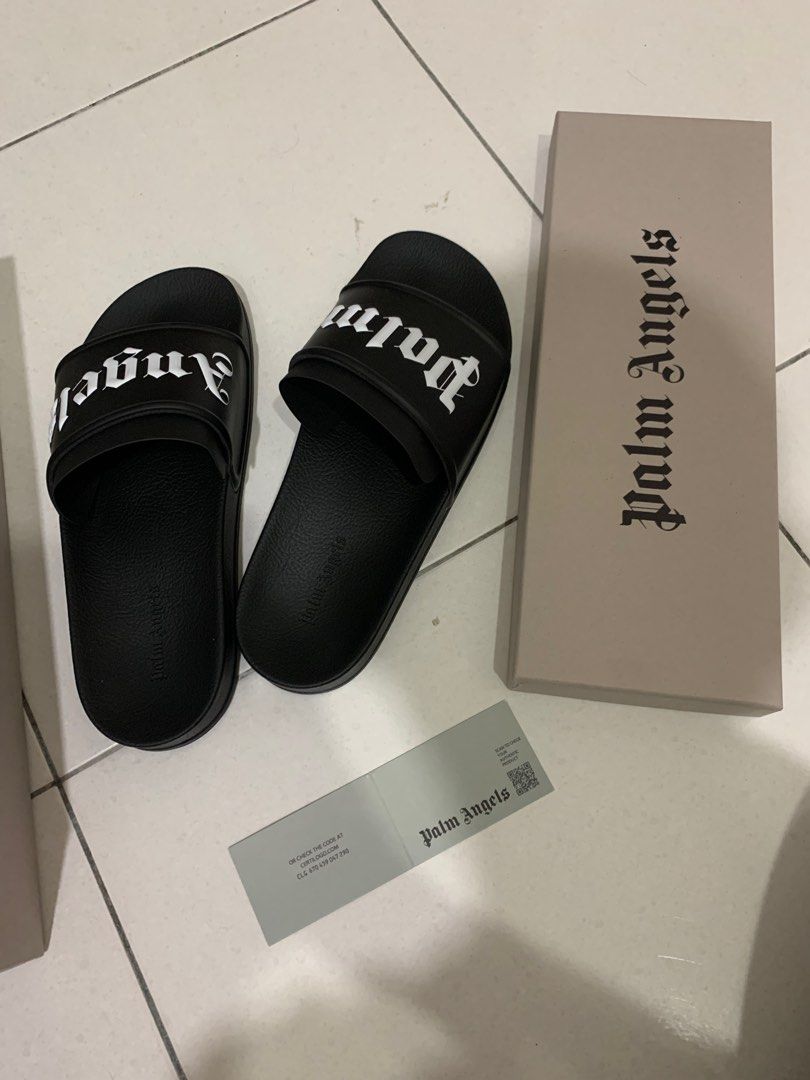 Palm Angels Sliders Made in Italy Men s Fashion Footwear