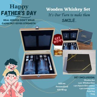 PERSONALIZED Premium Whiskey Glass Stainless Steel Black Slate Birthday Gift Valentines Corporate