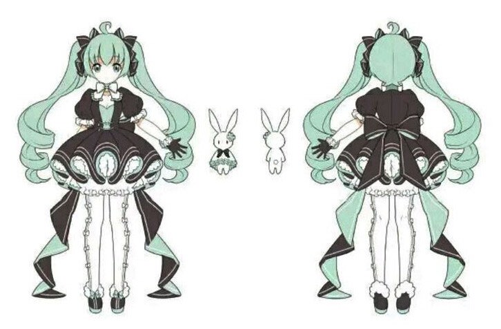 [PO] Hatsune Miku Birthday Rabbit Cosplay Vocaloid, Women’s Fashion