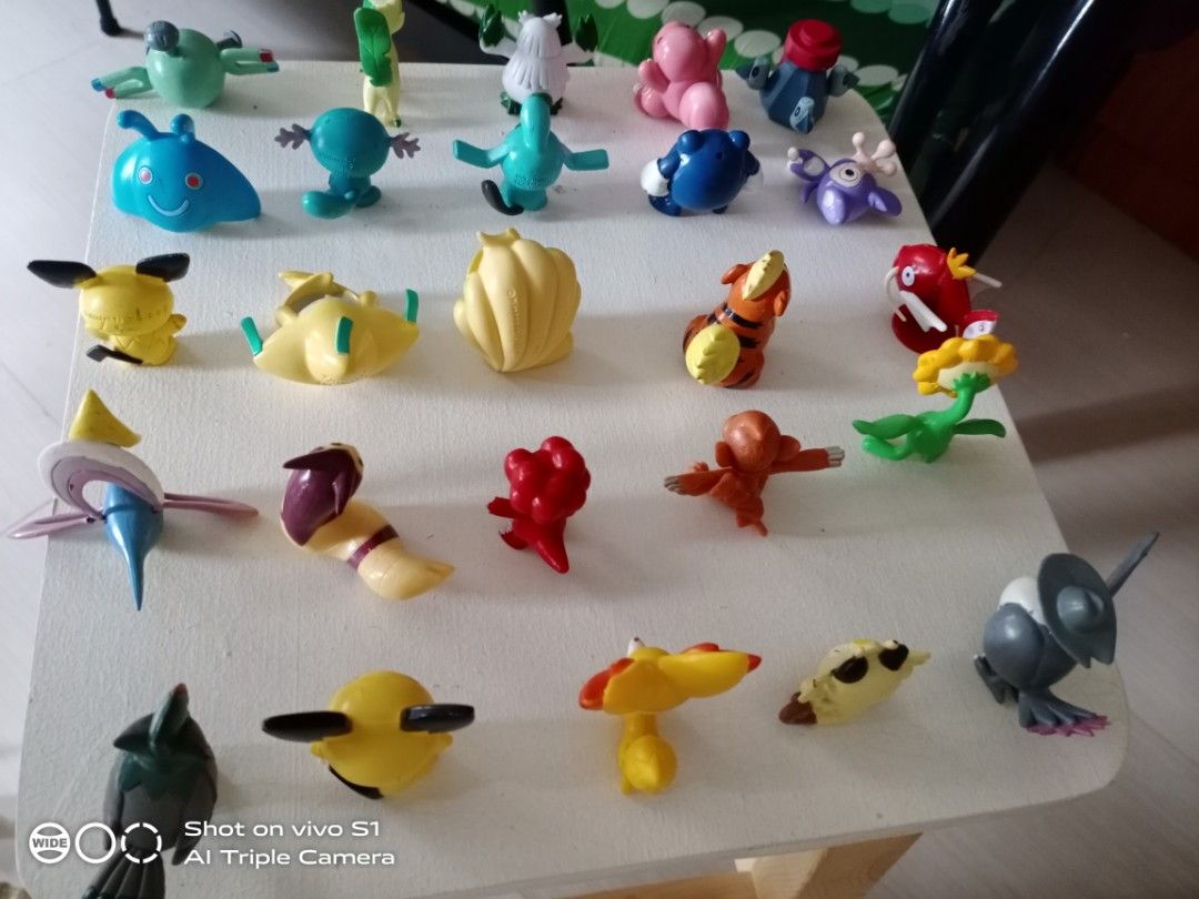 POKEMON FIGURINES (25 pcs) (Category: Figurines & Statues) located in Mandaluyong City. Submitted by sephcharr (Listing ID 1235766719, Image 3). Description: WYSIWYG. Pokemon figurines bootleg. Pokemon, Nintendo, Tomy, unknown. open for take all w/ freebies 50 each update: furret+magnemite+lickitung+sunflora+growlithe+wooper-SOLD RFS: Decluttering.