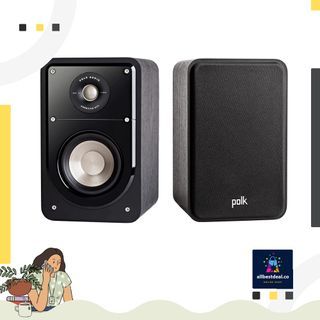 Polk Audio S15 Bookshelf Speakers, Black
