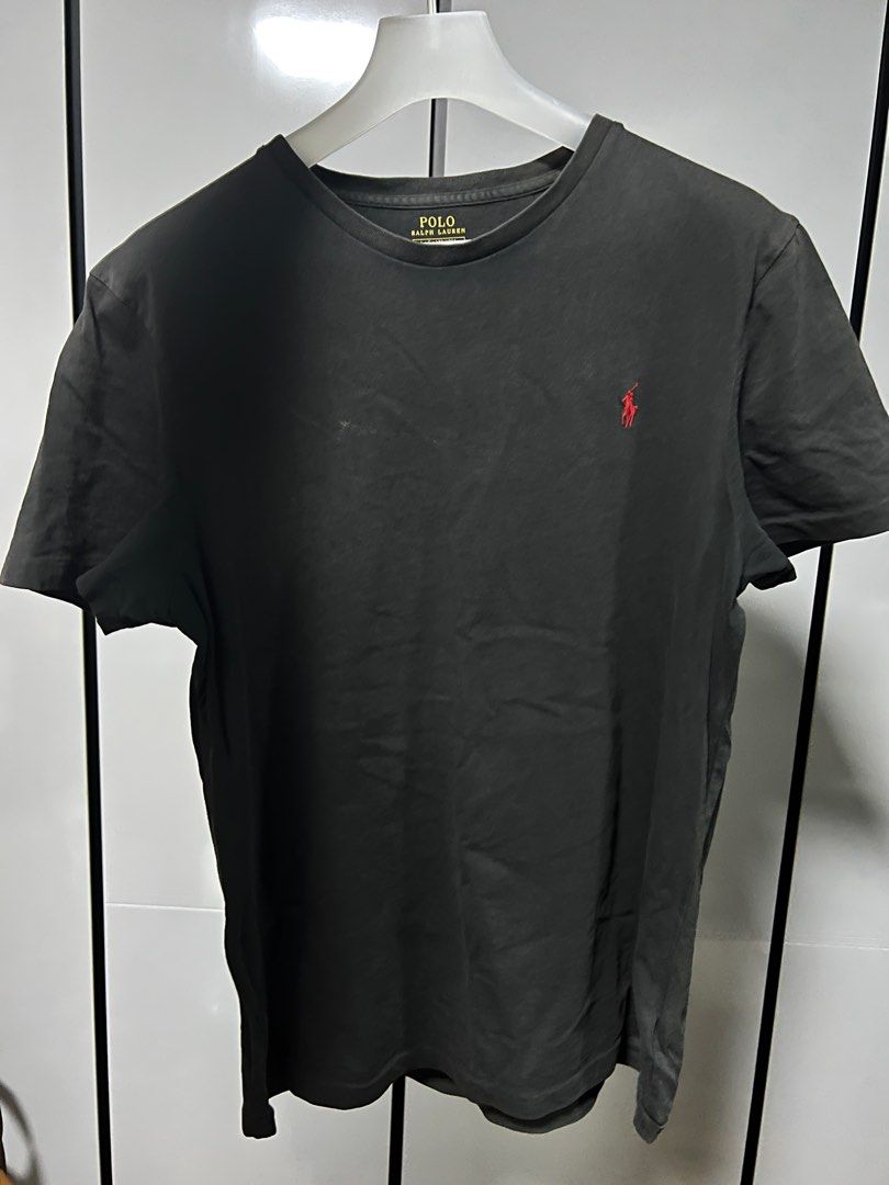 black polo slim fit t shirt