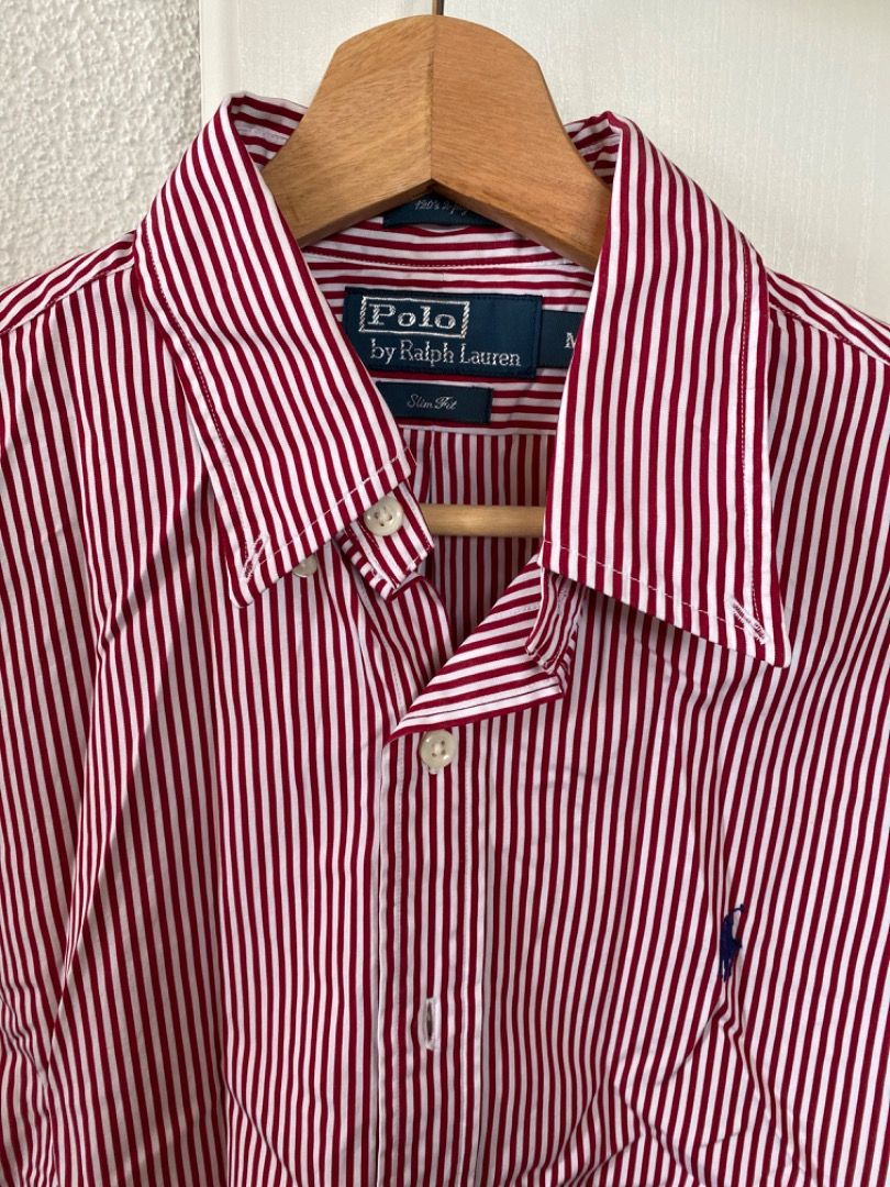Ralph lauren red clearance button down shirt