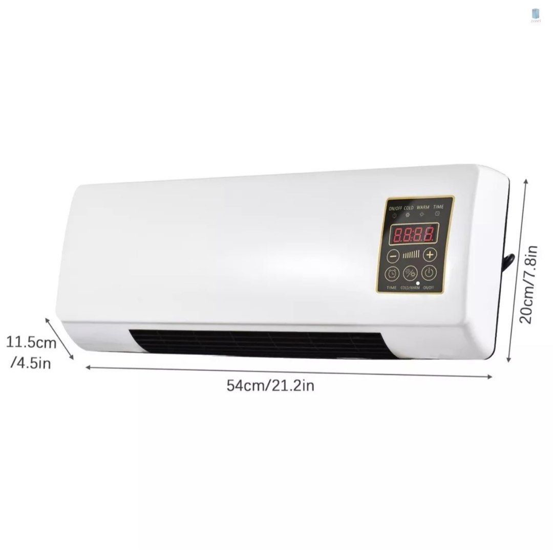 Portable Heater and Air Conditioner Combo Wall Mounted Desktop 2in1  Electric Heater Air Conditioner for Household Bedroom Heating and Cooling  with Timing Function Delay Shutdow, TV u0026 Home Appliances, Air Conditioners u0026