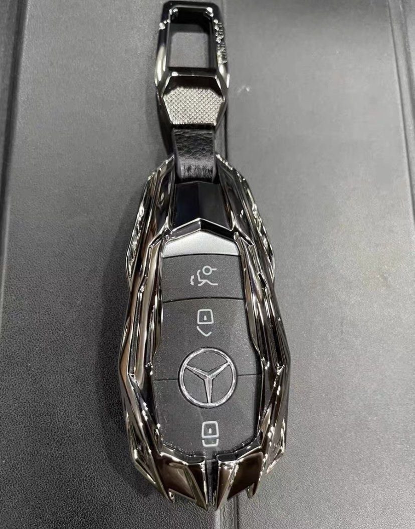 Mercedes Car Key Rack PREMIUM METALLIC MERCEDES BENZ KEY FOB KEY CASE KEY HOLDER, Car ...