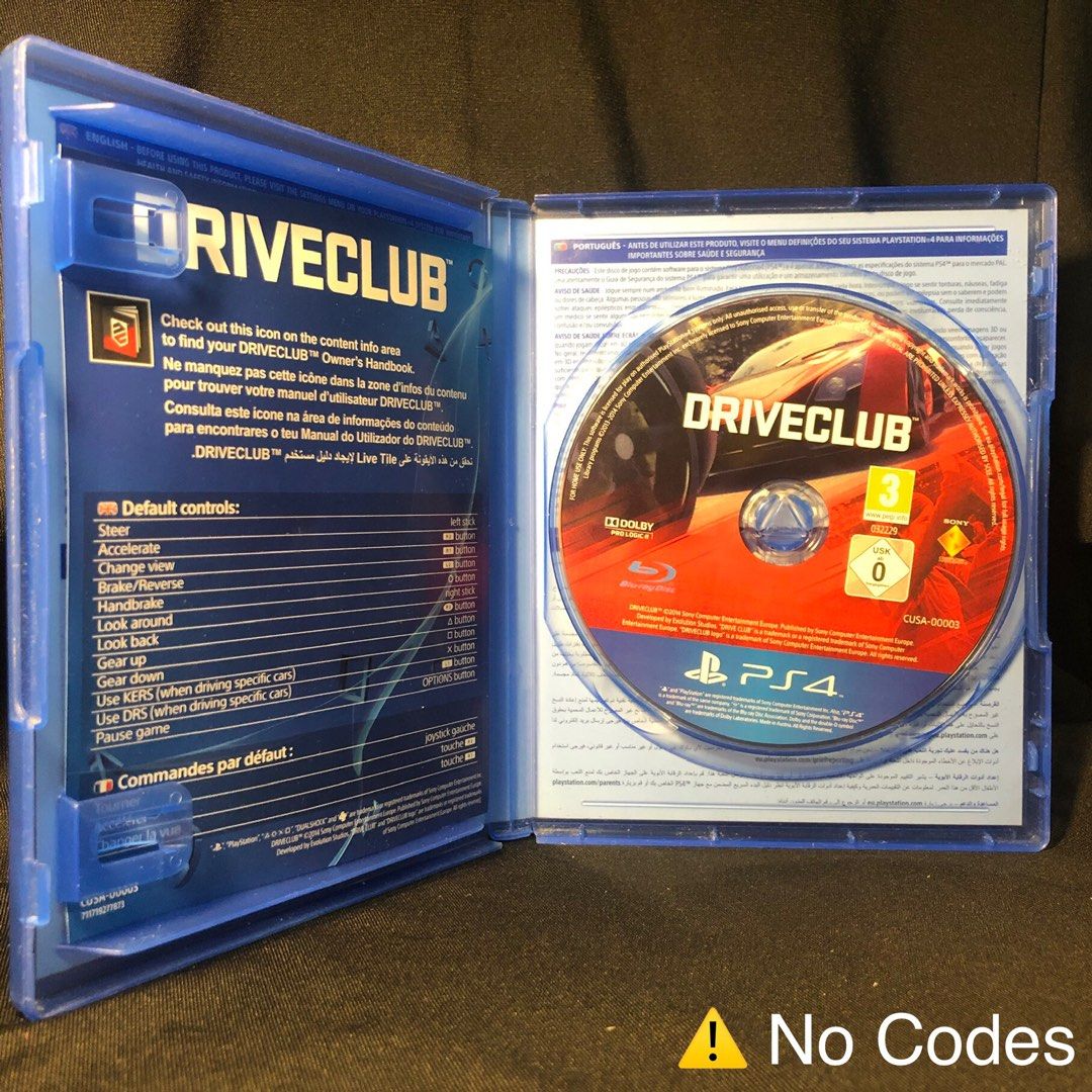 Driveclub ps3 discount