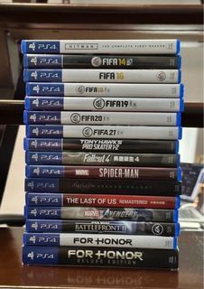 PS4 games: FIFA, batman, hitman, last of us, Spider-Man, avengers, fallout 4, tony hawk