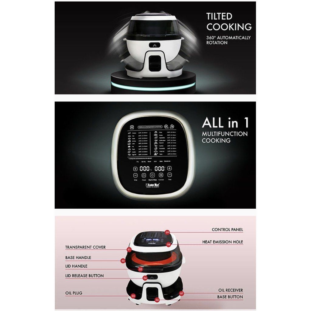 Rabbit Mart C30 Air fryer, TV & Home Appliances, Kitchen Appliances