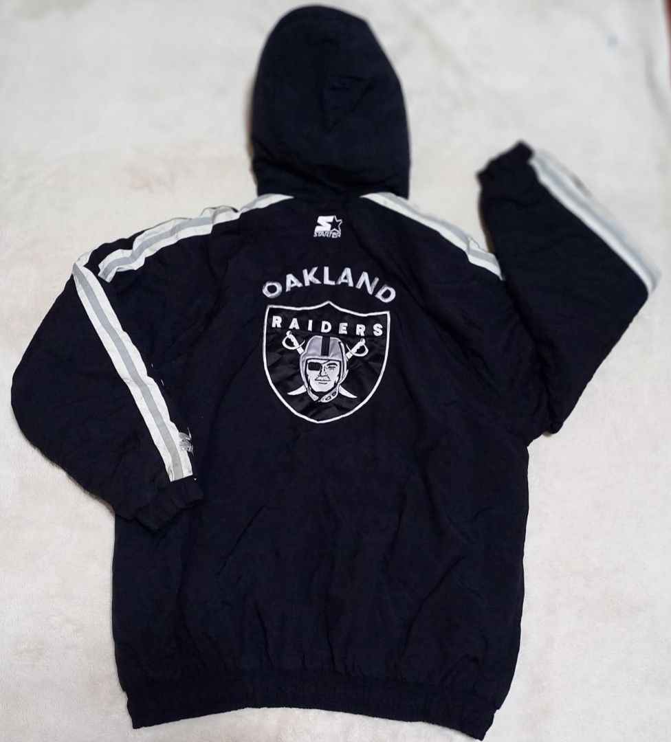 RAIDERS STARTER HOODIE JACKET, Men's Fashion, Coats, Jackets and Outerwear  on Carousell