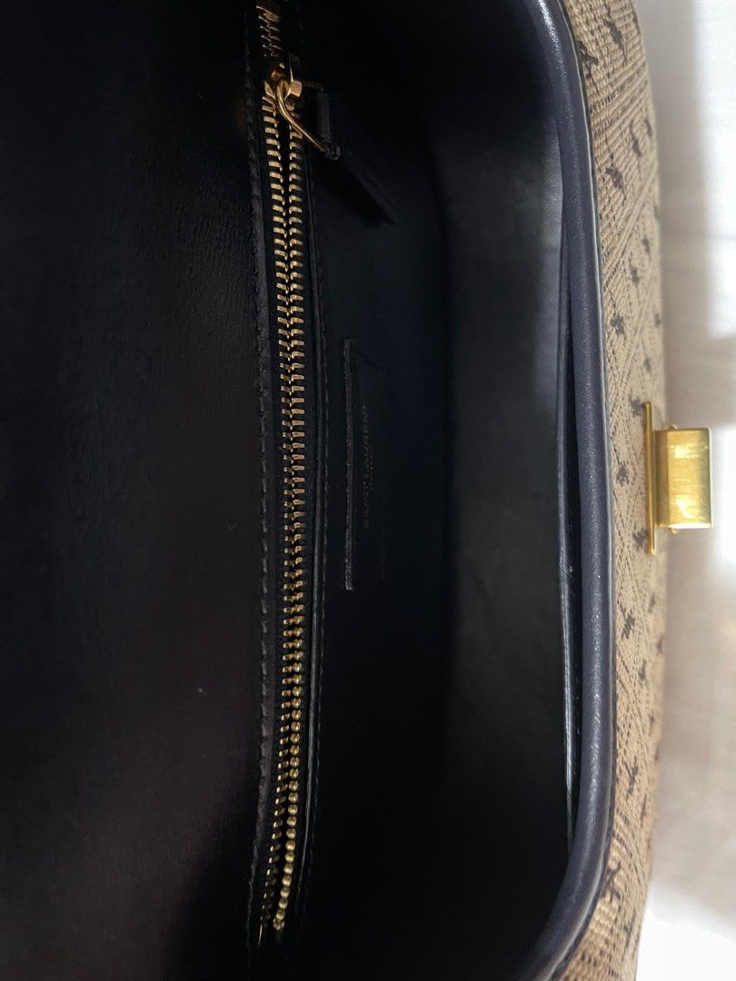 Replica Saint Laurent Monogram All Over Medium Satchel In Canvas