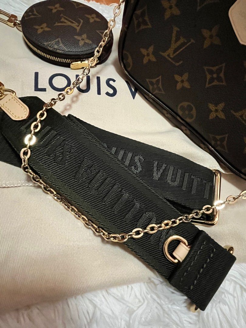 🔥LOUIS VUITTON Multi Pochette Accessoires Monogram Chain Shoulder Bag GIFT  2023