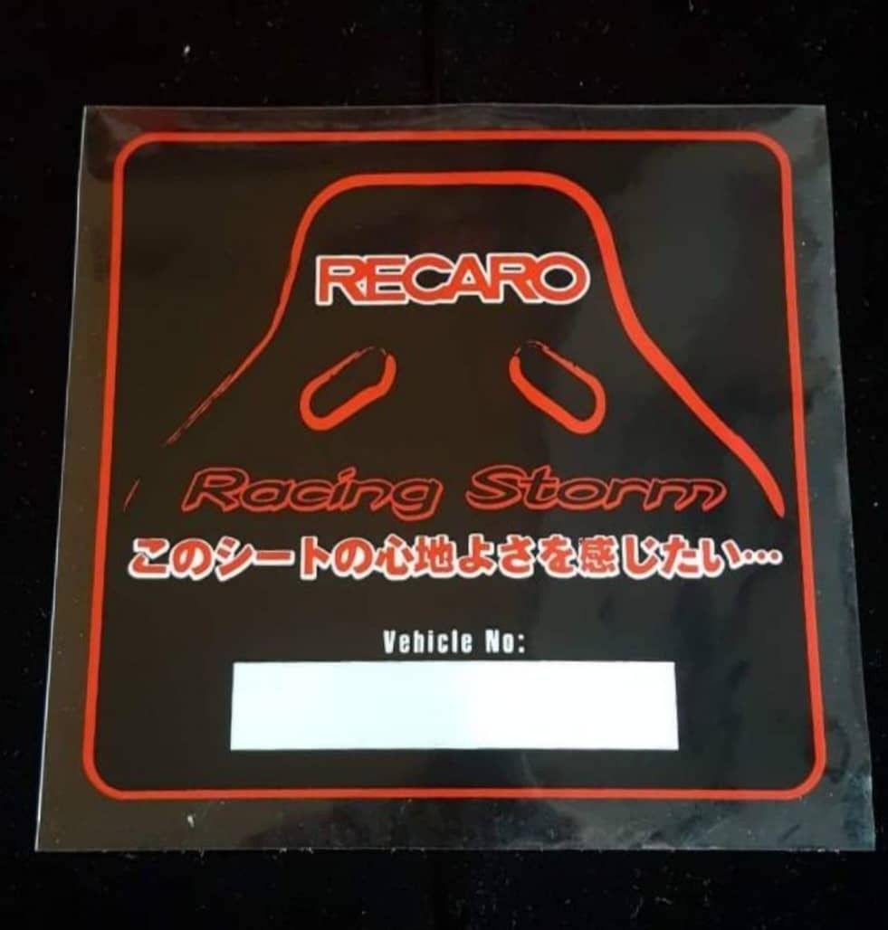 Recaro sticker rm10 each, Hobbies & Toys, Collectibles & Memorabilia ...