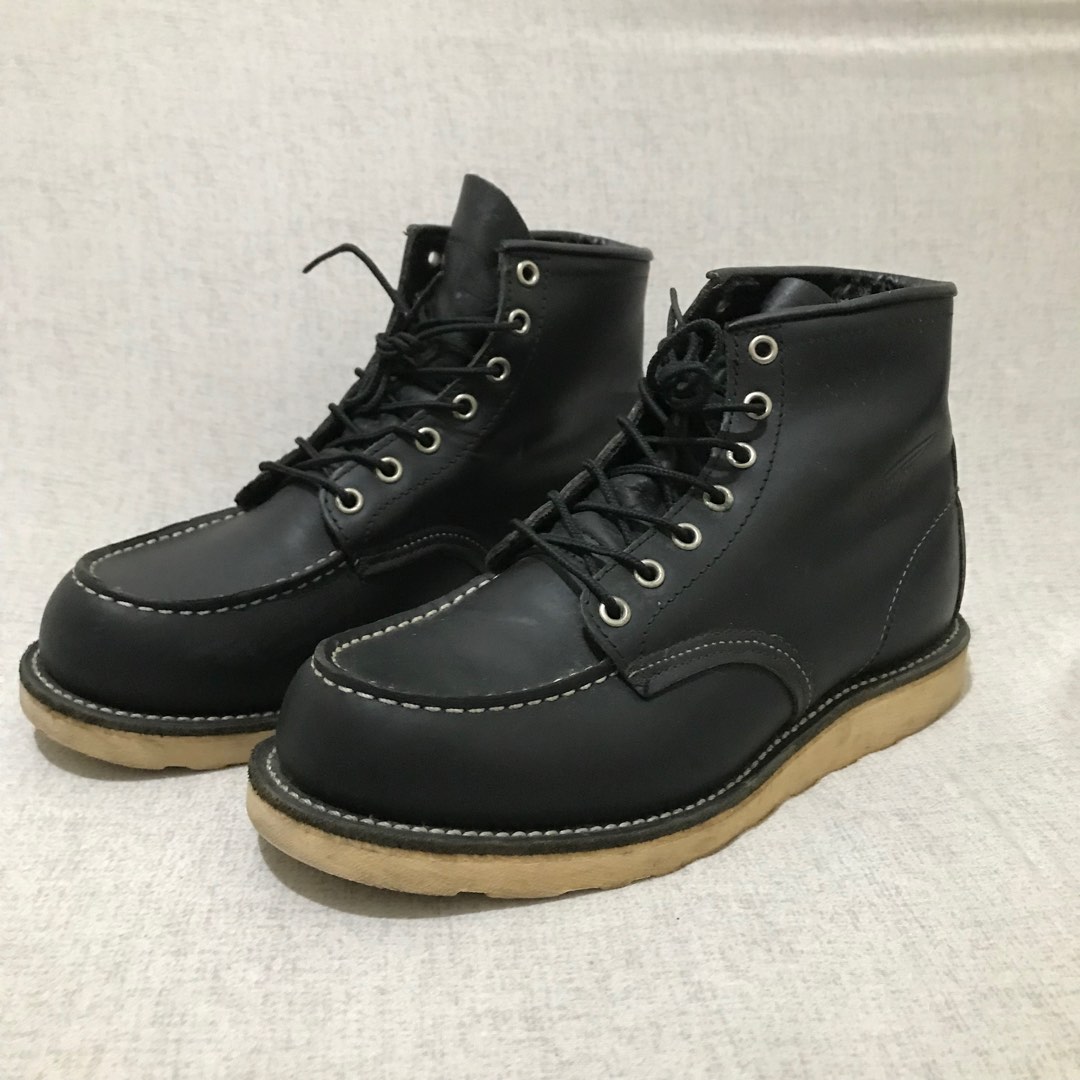 RED WING - 8130 MOC TOE BLACK CHROME BOOTS on Carousell