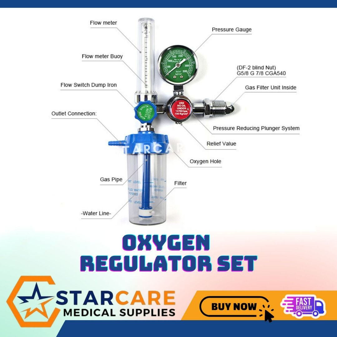 Regulator For Oxygen Tank, Health & Nutrition, Medical Supplies & Tools