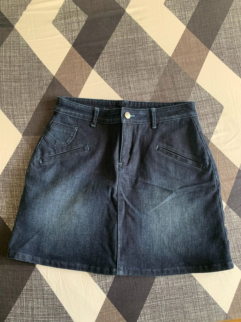 Dayton Dark Blue Denim Skirt