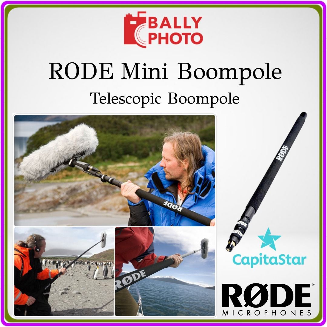 RODE Mini Boompole (6.7') Shotgun Microphone Boom Pole, Photography ...