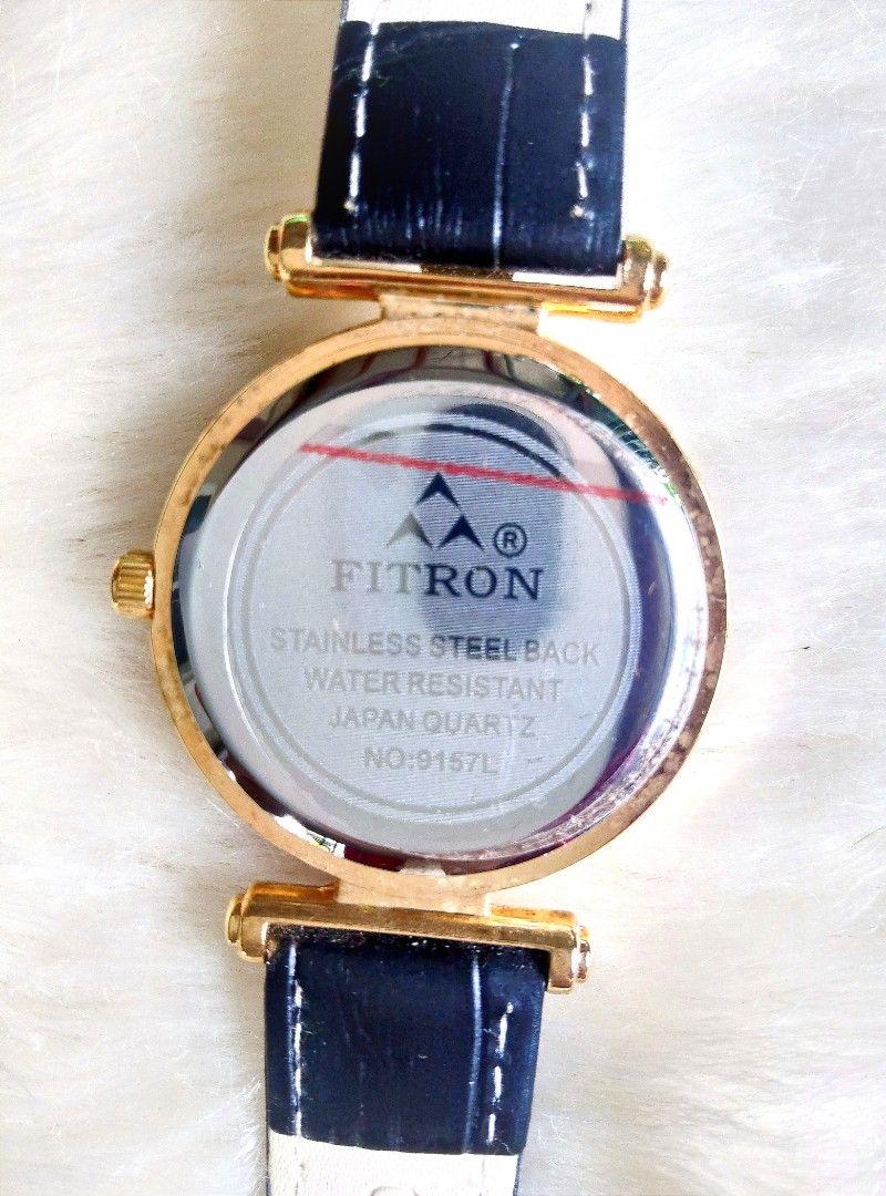 Fitron stainless steel back water resistant japan quartz on sale