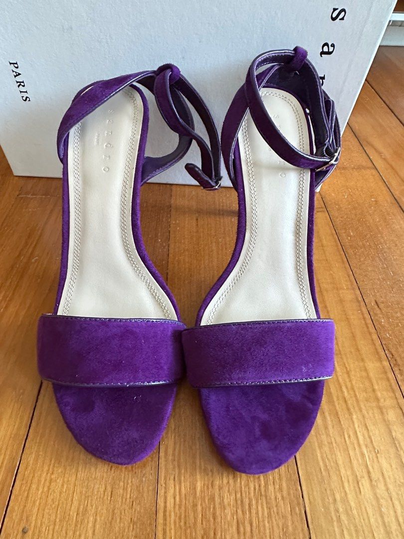 Purple suede clearance sandals