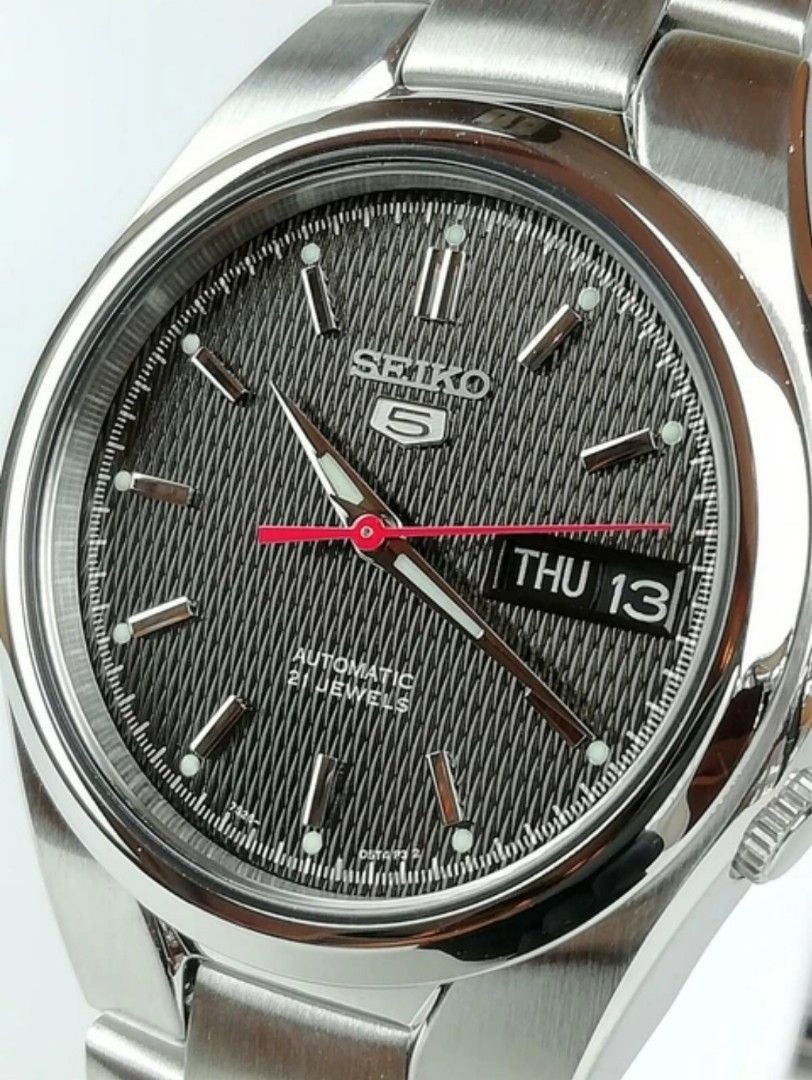 Seiko 5 SNK607 Men s Unisex Automatic Textured Black Dial