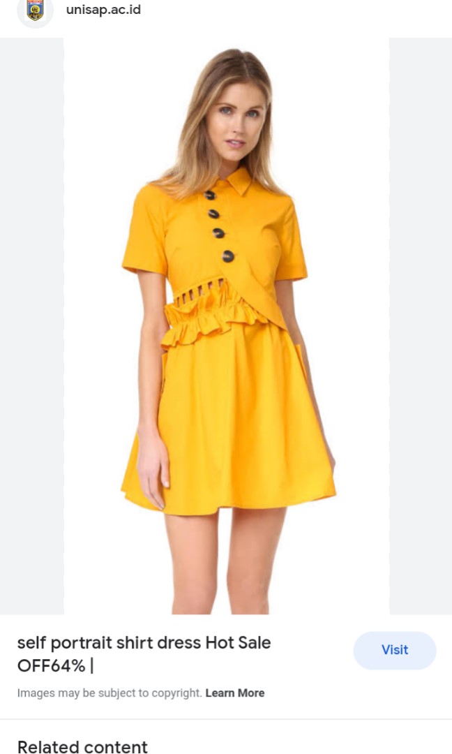 Self portrait mustard dress on Carousell