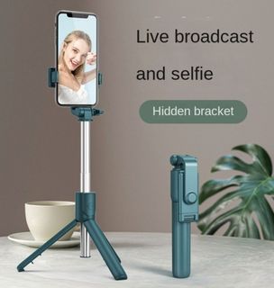 Selfie Stick Extendable Foldable SUMATO 360 Degree Rotation Tripod Bluetooth Tripod Lightweight Travelling (BLACK/PINK/GREEN)