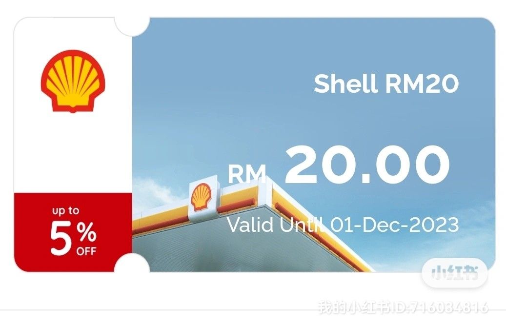 SHELL VOUCHER, Tickets & Vouchers, Vouchers on Carousell